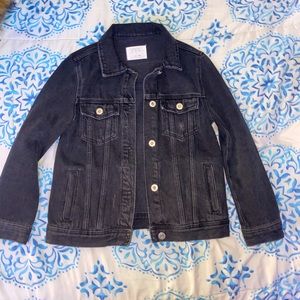 Black Denim Jean Jacket Zara Size 9!!!